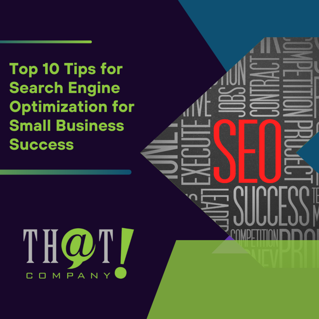 Top 10 Tips for Search Engine Optimization for Small Business Success Featured Image