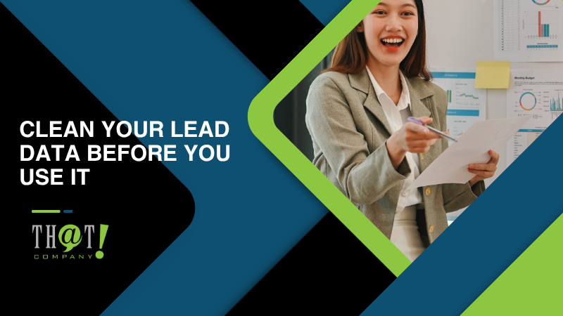 Clean Your Lead Data Before You Use It
